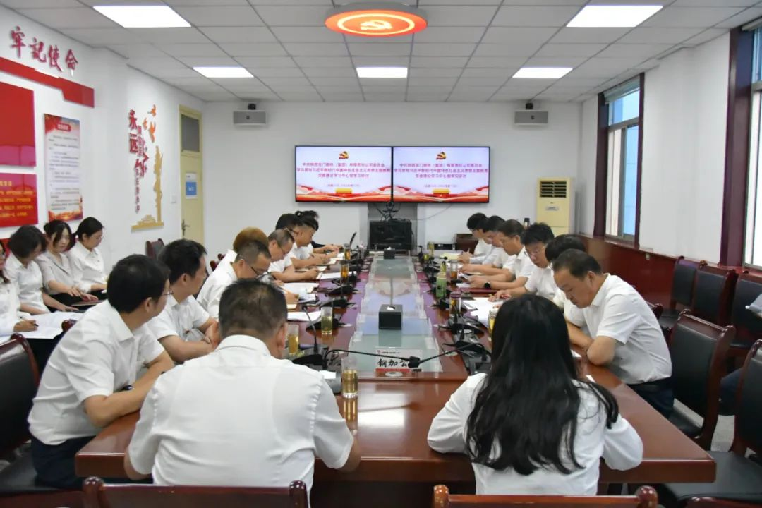 龍鋼集團(tuán)黨委開展學(xué)習(xí)貫徹習(xí)近平新時代中國特色社會主義思想主題教育專題民主生活會會前集中學(xué)習(xí)